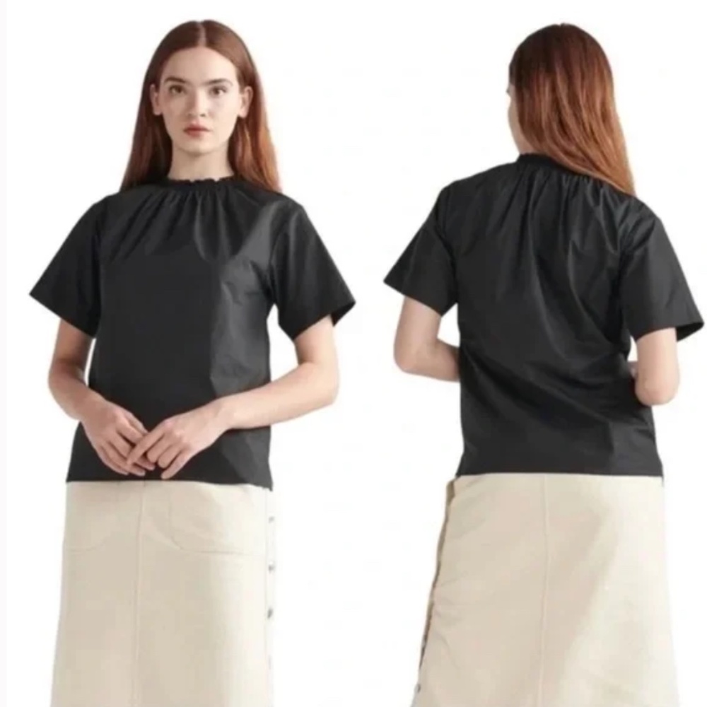Thakoon High Neck Smock Blouse size L NWT